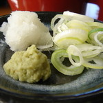 Karuizawa Juu Wari Soba Daizen - もりそば９００円の薬味