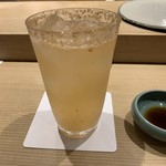 すし処 広川 - 梅酒ソーダ割り