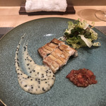 銀座 大石 - 天然うなぎの炭火白焼き。