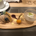 銀座 大石 - デセール盛り合わせ。