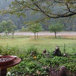 くつきそば 永昌庵 - 安曇川は増水