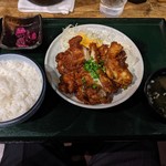 鳥酎 虎ノ門 - 鳥酎名物！！漬け鶏南蛮定食（800円）