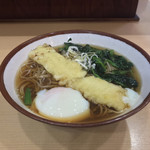 そばの神田 東一屋 - アサソバビンボー！  
      朝そば＋いか天！