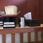 そばの神田 東一屋 - コンディメンツ。