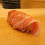 寿司 竹本 - 佐渡の鮪、大トロ10日くらい