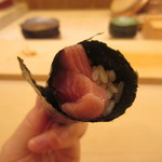 寿司 竹本 - 鮪の手巻き