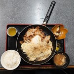 Kougyokubo Shokudou Meshi Shinchan - 2019年9月　スタミナ焼肉定食　1000円