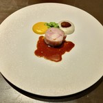 sincere - 仔兎のロースト カボチャと栗のソース だだ茶豆