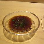 祇園 鮨 忠保 - 肝醤油　ズーム