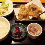ひもの屋 - サバ塩麹タルタル定食(790円)