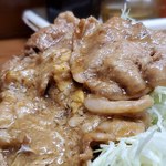 光楽亭 - タマゴ入り肉生姜焼き