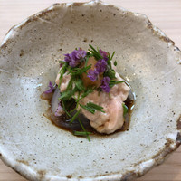 松寿司 - カワハギの肝和え