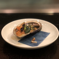 レストラン ロワール 鉄板焼 - アワビの肝