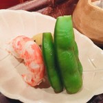 壽山 - 北海シマエビ、枝豆、栗