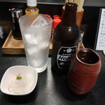 酒処みゆき - リターナブル瓶ホッピーセット(1合キンミヤ焼酎付き)：500円