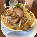 らーめん砦 木津城 - ラーメン 720円＋もやし　50円