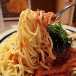 青とうがらし - 辛子明太子　中太麺　大盛