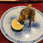 銀座 しのはら - 子持ち鮎唐揚げ