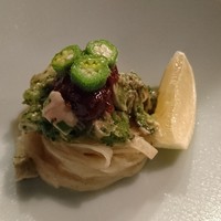 cenci - トレネッテ。お味噌が冷製パスタに効いています。