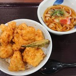 天麺 - とり天丼(ﾐﾆ麺付)(840円+税)