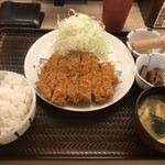 かつ庵 - 黒豚ロース120g定食（ゴハン大盛り）