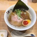 麺屋 猪一 - 限定100%煮干し出汁そば 白 1,050円