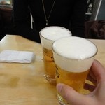 食事処 ときわ - 生ビールで乾杯です