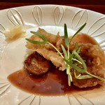 セルサルサーレ - 穴子のフリット 胡麻油の香り 新生姜のピクルス