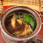 Uokui Matsumoto - 乾燥ポルチーニと太刀魚の土瓶蒸し