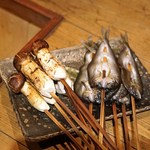 柳家 - 岐阜県産松茸と鮎の風干し