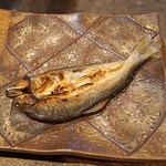 柳家 - 鮎の風干しの炭火焼き