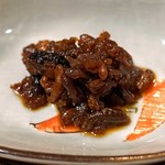 柳家 - 前菜　その２　　蜂の子（ヘボ）の甘露煮