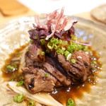 酒肴紀乃 - マグロホホ　あぶりポンズ