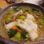 酒肴紀乃 - 白身からあげカニあんかけ