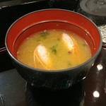 Kudanshita Sushi Masashun Hakkai - お味噌汁も付きます