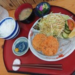 天屋わんや - コロッケ定食