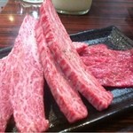 おまかせコース マキロース(上)カメノコウ(下)