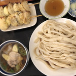 駕籠休み - 家内のテッパン、肉汁うどんとアイドル天