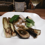 鉄板焼き Oribe - 焼野菜もり