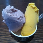 プレマルシェ・ジェラテリア - 紫芋＆パンプキン