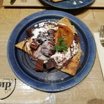 mi-rukafe - クレープとザショコラトッピング　900円くらい？