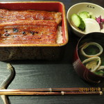 銀座大和田 浦和店 - 鰻重特上（きも吸，新香付，全景）