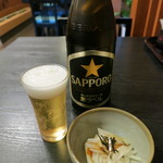 銀座大和田 浦和店 - 瓶ビール（サッポロ生ビール黒ラベル）