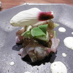 リョウリヤ ステファン パンテル - 鯵のタルタル