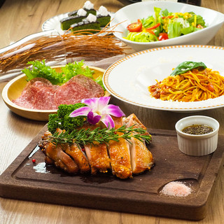 ハーブチキンのグリルや熟成ローストビーフが食べ放題 全8品 グランコース 2時間食べ飲み放題30円 イタリアン肉バル 29dome 水道橋店 イタリアンニクバルニクドーム 水道橋 居酒屋 食べログ