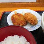 いのよし - 2019年10月　メンチカツとご飯