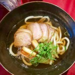 讃岐うどん酒房かんま - 鴨南蛮うどん 中