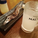 浜焼酒場 いちかわ - 直七サワーに秋刀魚