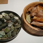 ルカンケ - 小石と葉