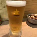 てんぐ - まずは生ビール(^^)
      宇都宮での９年間を思い起こすように
      グイッと・・・・・